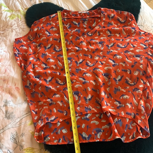 Lush for Nordstrom Drapey High Low Tunic Blouse Shirt Size Small - Picture 8 of 9